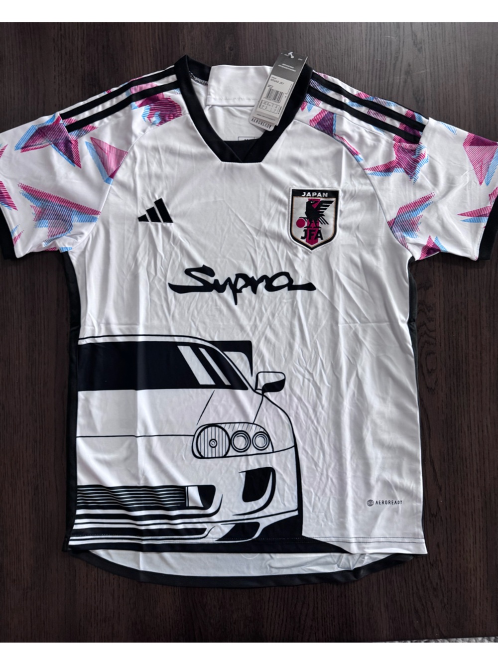 NWT Men’s Medium Japan adidas White Soccer Jersey JFA